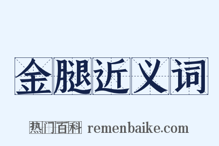 金腿近义词是什么意思的图片